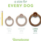 Benebone Ring Durable Dog Chew Toy for Aggressive Chewers, Real Bacon, Made in USA, Large