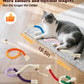 Dgerp Cat Chew Ropes 4Pcs, Cat Toys for Indoor Cats with Refillable Natural Catnip, Safe Teeth Cleaning Chew Toys, Interactive Kitten Nip Toys and All Breeds (19.5 Inches)