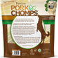 Pork Chomps Roasted Pork Skin Dog Chews, 6-inch Twists, 15 Count