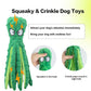 CPYOSN Dog Squeaky Toys Octopus - No Stuffing Crinkle Plush Toys for Puppy Teething, Durable Interactive Chew Toys for Small, Medium and Large Dogs Training and Reduce Boredom, 2 Pack