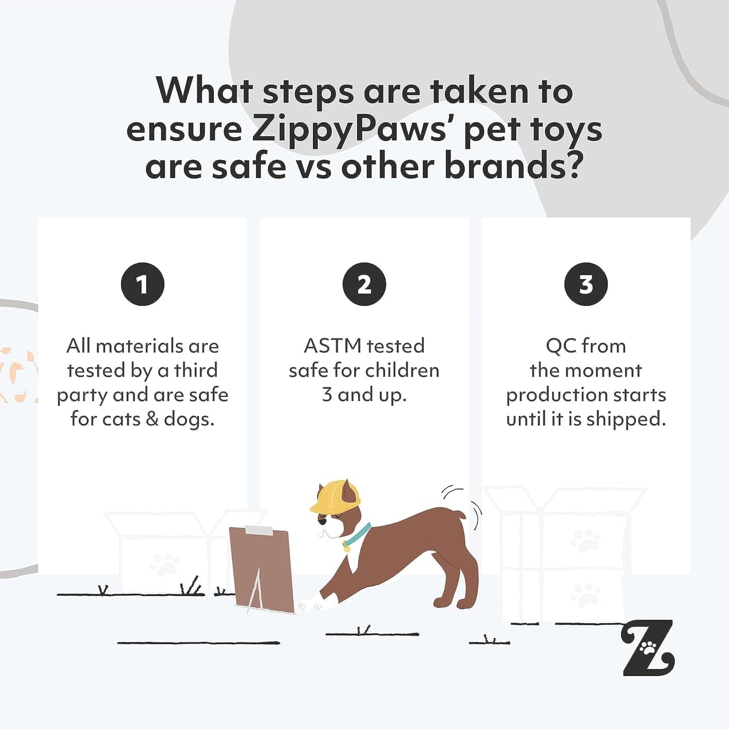 ZippyPaws Skinny Peltz - No Stuffing Dog Toy Pack to Keep Them Busy, for Medium and Large Dogs, Squeaky Pet Toys, Unstuffed Chew Toys, Soft Plush Variety Pack, Fox, Raccoon, and Squirrel - 18"