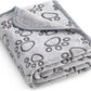 Stuffed® Premium Soft Dog Blanket Washable, 40"x32" Cat Blanket for Indoor Cats Large Medium Small Dog Puppy Essentials (Grey)