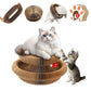 Kitty Curls Cat Toy,Magic Organ Cat Toy,Magic Organ Cat Scratcher Board,Foldable Recyclable Cat Accordion Toy for Indoor Cat Playing,Interactive Scratch Pad with Toy Ball(1 Pack)