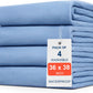 4 Pack 36" x 38" Large Absorbency Incontinence Bed Pads - Quick Drying Washable and Reusable Underpads for Kids, Adults, Elderly Dogs and Pets, Pee Mattress Protective Pad for Bed, Couch, Sofa, Floor