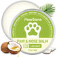 PawSono Lick-Safe Dog Paw & Nose Balm with Coconut Oil | All-Natural Moisturizer & Soother for Dry, Cracked Pads & Snout | Heat & Cold Pavement Protection Wax, Nose Butter for Bulldogs (2.1 oz / 60 g)