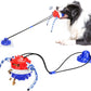 Interactive Dog Toys Aggressive Chewer Suction Cup Tug of War, Indestructible Puzzle Toys & Treat Dispensing Ball for Dog Enrichment