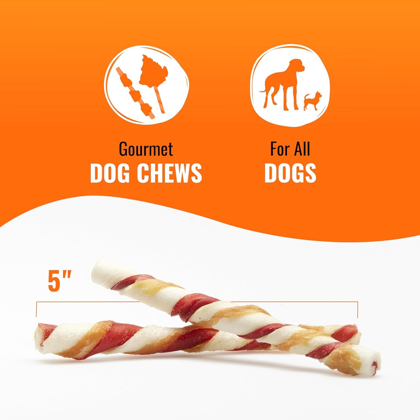 Good 'N' Fun Triple Flavor Twist Rawhide Treats For Dogs, 70 count