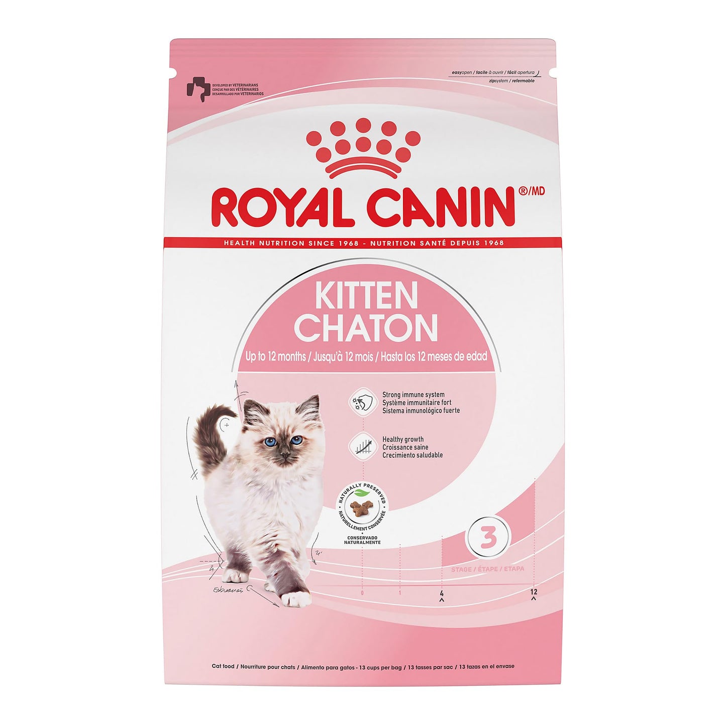 Royal Canin Feline Health Nutrition Kitten Dry Cat Food, 7 lb Bag