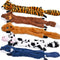 SHARLOVY Dog Squeaky Toys 5 Pack, Pet Crinkle Toy No Stuffing Animals Plush, Dog Chew for Large and Medium, Small Puppy Teething for Boredom