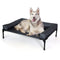 K&H Pet Products Bolster Dog Cot Cooling Indoor/Outdoor Elevated Dog Bed Hammock with Removable Bolster, Washable Mesh Cover, Raised Camping Bed for