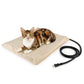 NICREW Pet Heating Pad for Dogs and Cats, Heated Cat Bed with Steel-Wrapped Cord and Soft Fleece Cover, 17.7 x 15.7 Inches, 30 Watts