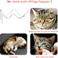 Cat Wand Toys Interactive Kitten Toys for Indoor Cats Colorful Teaser Wand String for Exercise Kitten Stick Kitty Rope Toy Rainbow Ribbon Cat Charmer -2Pcs