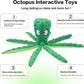 CPYOSN Dog Squeaky Toys Octopus - No Stuffing Crinkle Plush Toys for Puppy Teething, Durable Interactive Chew Toys for Small, Medium and Large Dogs Training and Reduce Boredom, 2 Pack