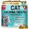 Cat Calming Treats, 140 Soft Chews to Relieve Anxiety, Stress & Prevent Bites, Perfect for Travel & Veterinary Visits, Soothing Calming Care for