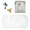 Bird Cage Seed Catcher White Bird Cage Net Cover Adjustable Birds Cages Netting Seed Catcher Stretchy Birds Cages Guard for Parrot Enclosures