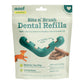 WOOF - Bite n' Brush Refills Treats for the Dog Toothbrush Toy - Scrub Plaque and Tartar from Your Dog's Teeth and Mouth - Dog Dental Sticks - 18 Refills - Chicken