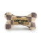 Haute Diggity Dog Chewy Vuiton Bone Plush Dog Toy, Tan Checker, Small | Designer Parody Toy, Hidden Squeaker, Soft Plush Stuffed Dog Toys, Small Dog