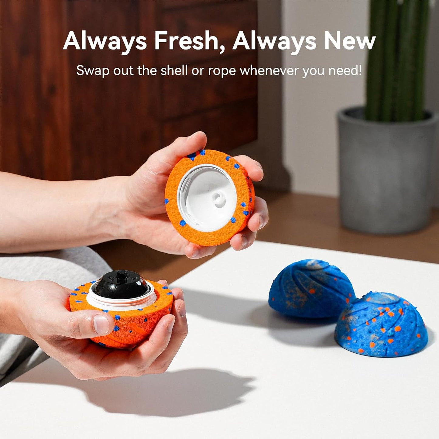 Cheerble Smart Interactive Dog Toy, Wicked Ball AIR, Automatic Moving, Bouncing, and Rotating, E-TPU Material, IPX7 Waterproof Rating, Active Rolling Ball for Medium and Large Dogs