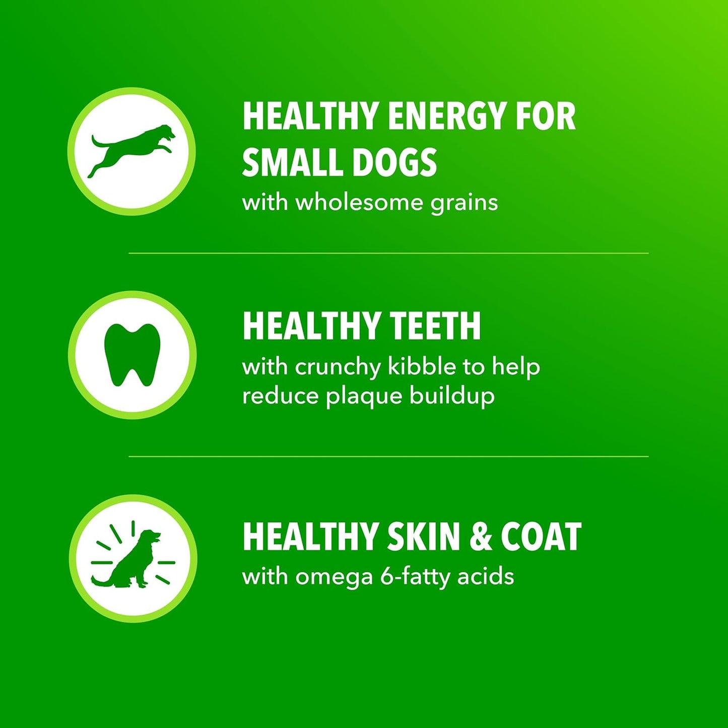 IAMS Proactive Health Small Breed Adult Dry Dog Food Chicken & Whole Grain Recipe, 7 lb. Bag