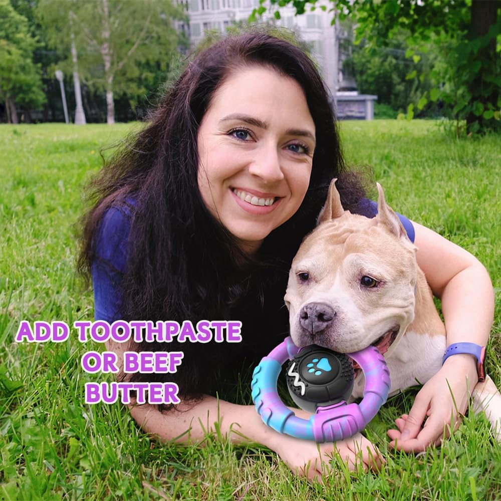 VRTOP Dog Toys for Aggressive Chewers Large Medium Small Breed Indestructible Durable Tough Dog Chew Toys to Keep Them Busy Nylon Rubber Interactive Dog Toys