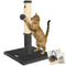 Happi N Pets Cat Scratching Post, Cat Scratcher for Indoor Cats, Sisal Scratching Post & Carpet Post in One, Stable Kitten Scratching Post with Replaceable Toy, Extra Free Toy, Smokey Gray