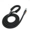 Dog Leash, Braided Rope Traction – Walking Training Lead for Medium/Large Dogs ((1/2") x 6FT, Black)