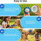 Interactive Dog Toys Dog Ball, Durable E-TPU Material,3 Play Modes with Colorful Lights, Automatic Moving, Bouncing and Rotating for Medium and Large Dogs Indoor & Outdoor (Blue)