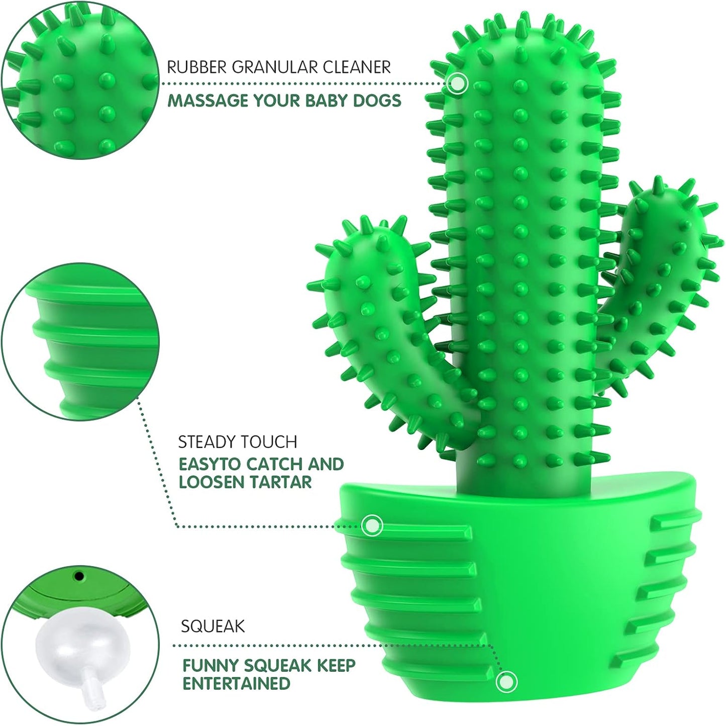 Pamlulu Dog Chew Toys Dog Toothbrush Stick Teeth Cleaning Brush Dental for Medium Large Dog, Puppy Christmas Easter Birthday Gifts, Outdoor Squeaky Toys for Aggressive Chewers Interactive Tough Toys