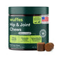 Wuffes Advanced Dog Hip and Joint Supplement with Glucosamine, Chondroitin, Omega 3, MSM, and Green Lipped Mussel, 60 Pork Flavored Chews for Small and Medium Dog Breeds