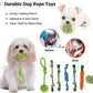 20Pcs Puppy Chew Toys for Teething, Dog Chew Toys with Rope Toy, Pet Dog Toothbrush, Treat Balls, Plush Toys and Squeaky Toys for Small Medium Dogs with Basket