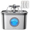Stainless Steel Cat Water Fountain, 2.8L with 20dB Ultra-Quiet Pump- Ideal for Timid Pets, LED Water Level Window, Dishwasher Safe, 24/7 Circulation- Includes 3 Replacement Filters