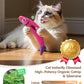 Cat Toys with[5000mg A+Natural Catnip &Silvervine] [Baby Grade] Interactive Soft Chew Kicker Cat Toys for Indoor Cats & Kittens, [Crinkle &Bell] Fish Sound Toy, Drives Bored Cat Crazy with Fun