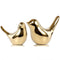 FANTESTICRYAN Small Birds Statues Gold Home Decor Modern Style Figurine Decorative Ornaments for Living Room, Bedroom, Office Desktop, Cabinets