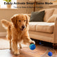 Interactive Dog Toys Dog Ball, Durable E-TPU Material,3 Play Modes with Colorful Lights, Automatic Moving, Bouncing and Rotating for Medium and Large Dogs Indoor & Outdoor (Blue)
