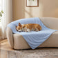 ZOMISIA Cooling Blanket for Medium Dogs - Lightweight Dog Cooling Mat with Breathable Air-Core Fill, Cold Pet Throw Blanket Washable for Summer, Soft