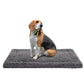 Washable Dog Bed Mat Ultra Soft Dog Crate Pad Comfy Fluffy Pet Kennel Beds Sleeping Mattress for Large Jumbo Medium Small Dogs, 35 x 22 Inch, Gray