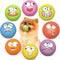 HDSX Squeaky Dog Toys Soft Latex Rubber Squeaky Dog Balls for Puppy Small Pet Dogs (8 Pack) (Round Balls)