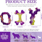 Tough Dog Toys for Aggressive Chewers 3 Pack, Indestructible Dog Toy for Large Dogs, Bacon Flavored, Keeps Dogs Busy