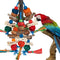 Bird Toys,Parrot Toys Exciting Chewing Fun for Parakeets,Cockatiels,Conures,Lovebirds,African Gray Cockatoos  And Other Small Medium-Sized Parrot Natural Corn Cob Sturdy Nut (old bark)