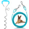 Supet Dog Tie Out Cable and Stake, Heavy Duty Runner with 32/16/10 FT Lead, Long Leash/Tether for Camping Backyard Outdoor Ground, Chain for Medium