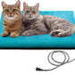 PETNF Outdoor Pet Heating Pad for Cats Dogs Waterproof Cat Warming Pad Outdoor Outside Safe Electric Heating Pad for Feral Cat House Heated Dog Bed Mat 20"X16"
