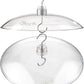 iBorn Baffles for Bird Feeders, 13” Bird Feeder Cover for Rain Guard, Birds Feeders Rain Guard, Full Protection for Feeders for Outdoors, Chew-Proof Polycarbonate, Pack of 2, Transparent