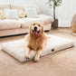 Dog Beds for Large Sized Dog, Orthopedic Pet Bed with Waterproof Lining, Soft Short Plush Surface & Egg Crate Foam, Machine Washable Pet Bed with Removable Cover & Anti Slip Bottom