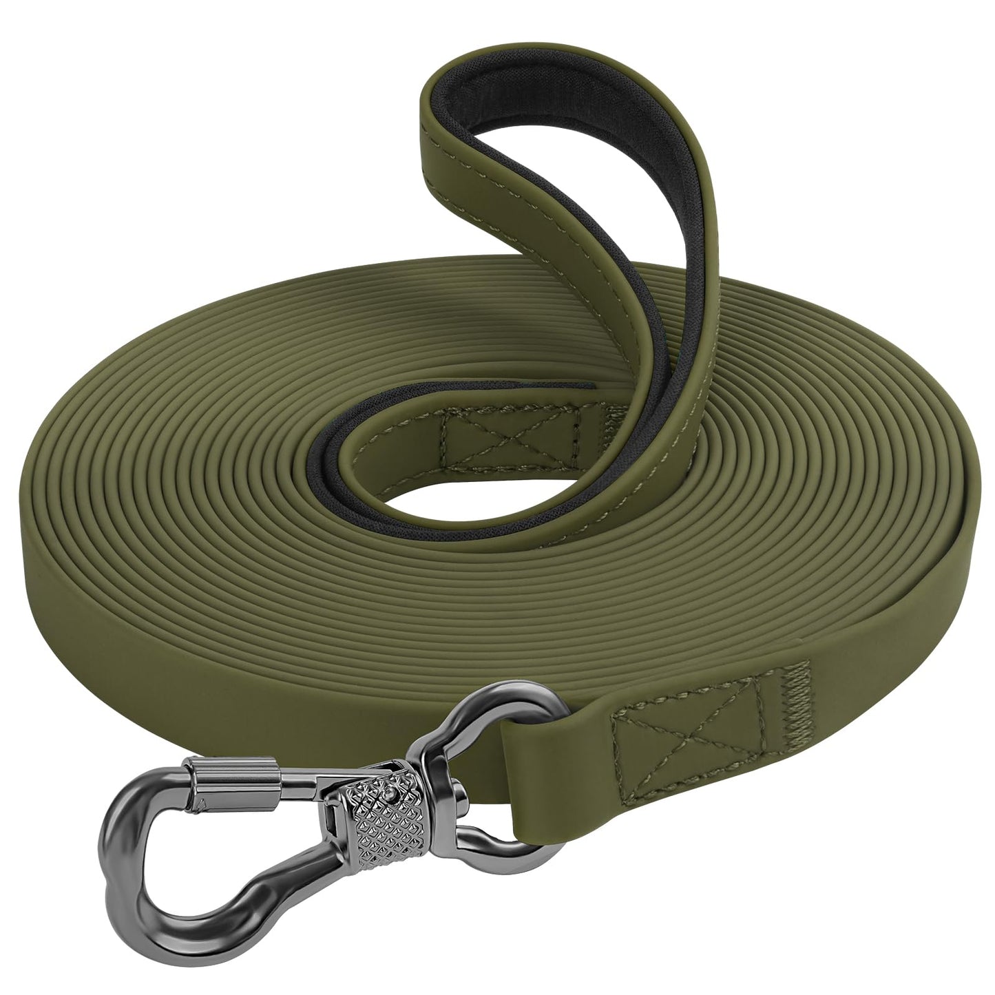 XiaZ Long Leash for Dogs Waterproof, Training Long Line Lead with Padded Handle for Large Medium Small Dogs Outside Walking, Playing, Camping, or