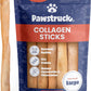 Pawstruck Natural Large 12" Beef Collagen Sticks for Dogs – Long-Lasting Rawhide Alternative, High Protein Treats with Chondroitin & Glucosamine – 5 Pack