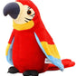 Talking Macaw Parrot Repeat What You Say Stuffed Animal Plush Toy Electronic Record Animated Bird Shake Wings Speaking Parrot Pet Plush Interactive Toys for Kids Boys Girls Christmas Birthday Gift