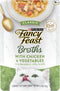 Purina Fancy Feast Broths Classic With Chicken and Vegetables Lickable Wet Cat Food Broth Topper, Pack of 16, 1.4 oz Pouches