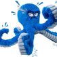LEGEND SANDY Tough Dog Toys, Stuffed Chew Large Dog Toys to Keep Them Busy, Interactive Squeaky Tug of War Doggie Toy, Crinkle Blue Octopus