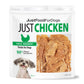 JustFoodForDogs Chicken Breast Jerky Dog Treats, Single Ingredient, Human Grade, Grain Free, Low Calorie Training Treats for Dogs, 18 oz
