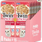 INABA Twin Packs for Cats, Side Dish/Topper Pouch, 1.4 Ounces per Serving, 16 Servings, Tuna & Chicken Recipe in Tuna Broth